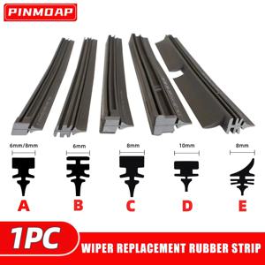 1PC 자동차 앞 유리 와이퍼 고무 스트립 자동차 액세서리 와이퍼 블레이드 교체 부품 모든 계절용 앞 유리 와이퍼 블레이드