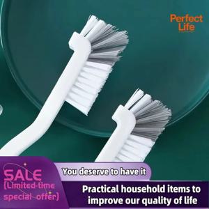 1/2/3개 세트 청소용 컵 브러시 일본식 싱크 브러시 긴 손잡이 엘보우 디자인 꼬리 구멍 벽걸이 틈새 청소용