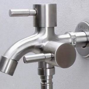 이중 배출구 수도꼭지, 세탁기 및 세탁실용 다기능 이중 배출 탭