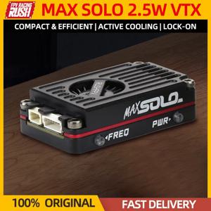 RUSHFPV RUSH MAX SOLO 5.8GHz 2.5W 고출력 48CH VTX CNC 쉘 RC FPV 장거리 레이싱 드론용 냉각 팬 내장