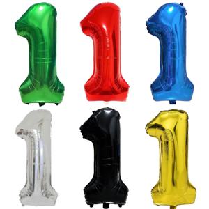 멀티 컬러 큰 숫자 1 풍선 32 인치 1 2 3 4 5 6 7 8 9 생일 공 빨간 자리 독신 풍선 그림 Golob 풍선