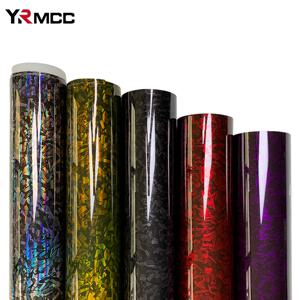 탄소 섬유 비닐 랩 방수 자동차 스티커 자기 접착 필름 광택 블랙 탄소 섬유 데칼 비닐 필름 자동차 액세서리