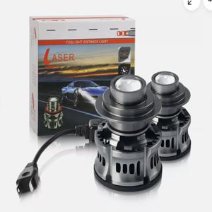 2pcs H7 H11 9005 9006 HB3 HB4 스포트라이트 전조등 LED 전구 프로젝트 렌즈 헤드 라이트 프로젝터 안개 조명 자동차 레이저 헤드 라이트