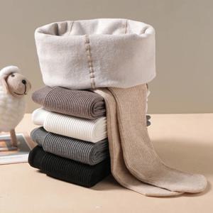 여아용 겨울용 두꺼운 따뜻한 아동용 팬티스타킹 야외 레깅스 보온 플러시 어린이 댄스 타이즈 2-10세용