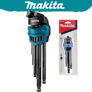 Makita B-65894 육각 키 렌치 세트 9피스 다중 크기 육각 렌치 알렌 키 조합 세트 도구 액세서리