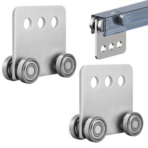 2개의 4륜 트롤리 어셈블리 롤러, 1-5/8인치 폭 및 모든 1-5/8인치 이상 스트럿 채널용 4개의 베어링이 있는 트롤리 어셈블리