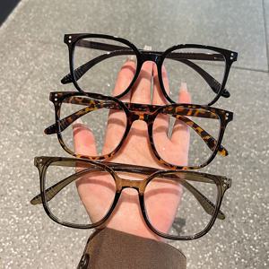 1개/3개/4개/5개/6개 유럽 및 미국 클래식 인기 사각 프레임 안경 세트 남성 및 여성 패션 안경