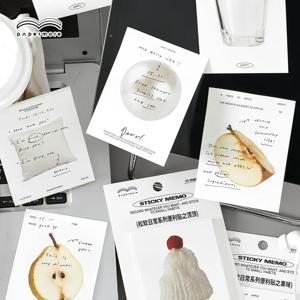 30매 플러피 데일리 시리즈 노트 심플 인스 스타일 체크인 플래너 학생 노트 메시지 용지