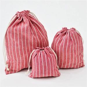 웨딩 크리스마스 선물용 코튼 드로스트링 가방, DIY 패키지, 작은 일반 파우치, 가정용 방진 보관 자루 케이스