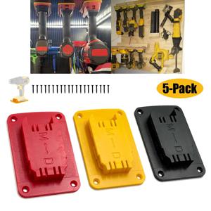 5팩 도구 홀더 도크 벽걸이형 보관 랙 디월트 14.4V-20V 밀워키 18V 고정 장치 드릴 도구 홀더