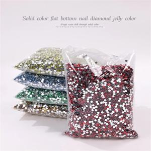 크기 2mm,3mm,4mm,5mm,6mm 큰 패키지 수지 비 핫 픽스 라인 석 대량 도매 플랫 크리스탈 네일 Diy glitters Cтразы Stone