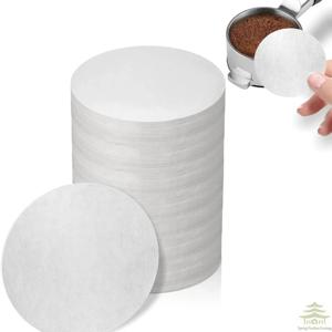 500개 커피 종이 필터, 58mm 무표백 에스프레소 필터 퍽 스크린 포터필터 종이, 브레빌 바리스타, 미스터와 호환 가능