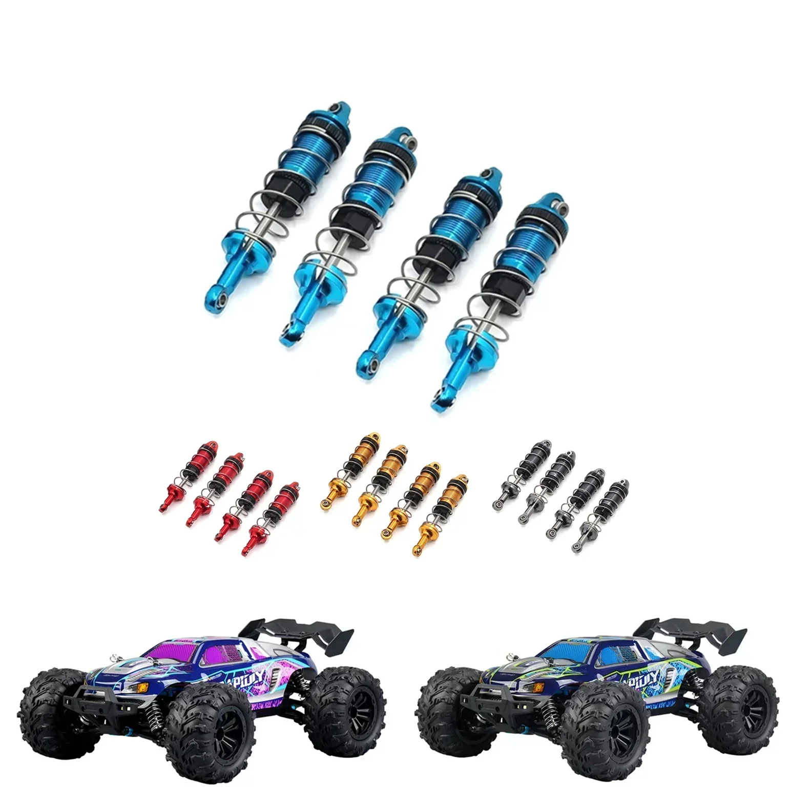 SCY 16101 16102 16103 1/16 RC 자동차 업그레이드 부품 액세서리 용 금속 충격 흡수 장치 댐퍼