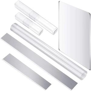 4개/세트 아크릴 클레이 롤러 모양 폴리머 클레이 커터 DIY 쉐이핑 모델링 조각 세라믹 도구용 탄소강 블레이드