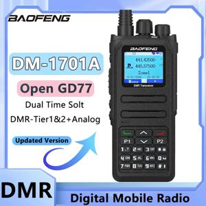 DMR DM-1701A 업그레이드 오픈 GD77 5W Baofeng 디지털 워키 토키 장거리 듀얼 모드 아날로그 듀얼 타임 슬롯 Tier 1+2 Ham Radio