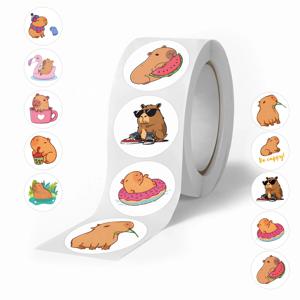 500pcs 귀여운 만화 동물 Capybara 스티커 어린이 선물 노트북 수하물 전화 노트북 방수 낙서 자전거 데칼