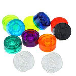 Miwayer 2개 기타 이펙트 페달 풋스위치 토퍼, 플라스틱 풋 네일 캡 기타 이펙트 페달 버튼용 공용 페달 스위치