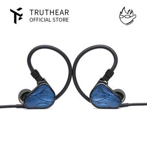 TRUTHEAR Zero:BLUE2 이어폰 이어폰 헤드폰 0.78mm 2핀 3.5mm 플러그에 분리 가능한 케이블이 포함된 듀얼 다이나믹 드라이버 lEM