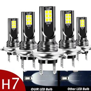 1/2/4/8PCs H7 Led 헤드 라이트 전구 키트 자동차 안개 전구 12V 55W 높은 전력 자동 안개 램프 6000K 헤드 램프 h7 슈퍼 밝은 전구