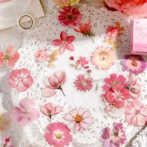 45Pcs 꽃 언어 Kawaii 애완 동물 저널링 스티커 선물 포장 스크랩북 앨범 플래너 저널 예술 DIY 공예에 대 한 설정