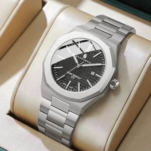 SAPPHERO 남성용 시계 클래식 비즈니스 시계 스테인레스 스틸 시계 고급 시계 수입 무브먼트 스포츠 손목 시계