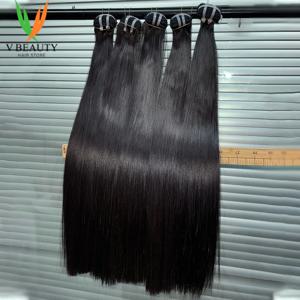 원시 베트남어 헤어 번들 16A 등급 버진 인간의 머리카락 더블 그려진 뼈 스트레이트 자연 색상 헤어 번들 처리되지 않은