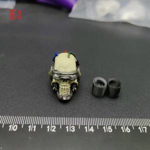 1/12 스케일 해골 머리 조각 E1(딥 아이언 컬러) 6''mezco,vtoys,nwtoys용 모델