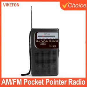 야외 라디오 스테레오 라디오 ICF-962 AM/FM 포켓 포인터 라디오 2 x AA 배터리 작동 실내외 캠핑 비상용