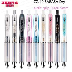 ZEBRA SARASA 드라이 에어핏 그립 젤 펜 0.5/0.4mm 블랙 코어 속건성 부드러운 쓰기 Stylos boligrafo gel 학교용 문구