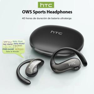 HTC NE19 블루투스 이어폰 AI OWS 스포츠 무선 헤드폰(마이크 포함) 강력한 베이스 AI 번역기 이어버드 방수 긴 수명