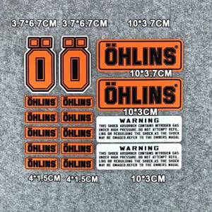 OHLINS 반사 스티커 오토바이 서스펜션 충격 데칼 장식 레이싱 자전거 수정 방수 스티커