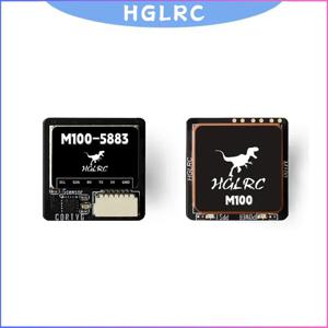 HGLRC M100-5883 나침반 세라믹 안테나가있는 M10 GPS 모듈 온보드 LED 표시기 RC 비행기 FPV 장거리 용 21x21mm