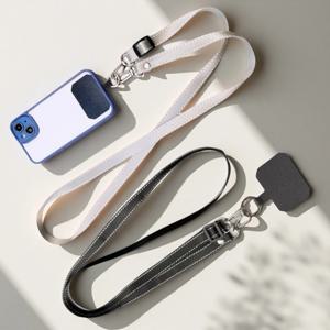 1/2Pc 다기능 범용 전화 스트랩 멀티 컬러 조절 가능한 분리형 넥 끈 크로스 바디 드롭 방지 및 손실 방지