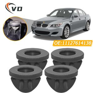 4PCS 엔진 커버 트림 고무 마운트 그로멧 부시 범프 스톱 11127614138 BMW 1-8 시리즈 X4 X5 X6 X7 E88 E82 F21 F20 F30 F33용