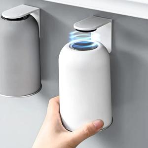 자석식 구강세정컵 304 스테인리스 스틸 칫솔컵 벽걸이형 무타공 가정용 물컵 대용량 양치컵