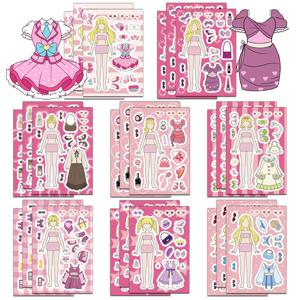 8/16PCS 크리 에이 티브 소녀의 의류 및 주방 스티커 만화 귀여운 Ins 바람 손 계정 전화 케이스 노트북 장식 스티커