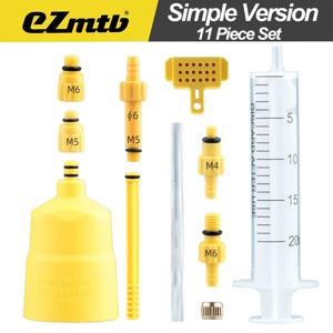 11 조각 세트 자전거 유압 디스크 브레이크 드레인 키트 도구 SHIMANO, SRAM, MAGURA 시리즈 도로 자전거 브레이크 수리 도구에 적합