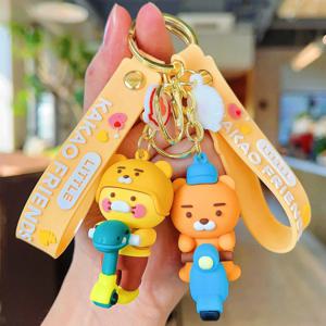 춘식 키체인 쿠카 실리콘 피규어 자동차 키체인 가방 펜던트 그리고 한국에서 바이럴로 유행한 작은 선물