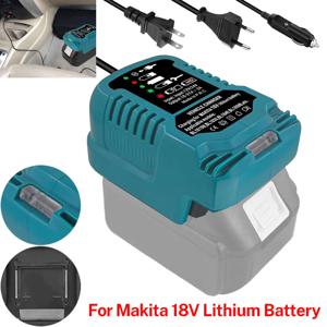 Makita 18V 리튬 배터리 충전기 (시가 라이터 플러그 포함) LED 표시기 Makita BL1850 BL1830 용 미니 차량용 충전기