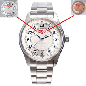 커스텀 탄도리오 39mm 실버 스테인리스 스틸 사파이어 글라스 200m 방수 파일럿 손목시계 일본 NH35/PT5000 오토매틱 남성 시계