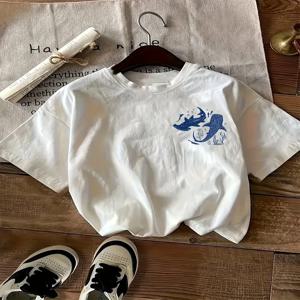 당신이 도와줄 수 있는 방법 레터 패턴 라운드 넥 여성 티셔츠 반팔 패션 프린트 반팔 셔츠 여성 티셔츠