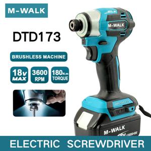 M-WALK 18V 무선 전기 스크루 드라이버 180N.M Makita 배터리 용 브러시리스 임팩트 드라이버 다기능 전기 드릴 도구