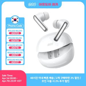 QCY MeloBuds N60 무선 블루투스 6.0 이어폰 하이브리드 ANC 헤드폰 LDAC 하이 레졸루션 오디오 코액셜 듀얼 드라이버 이어버드 45시간 BH25HT19A