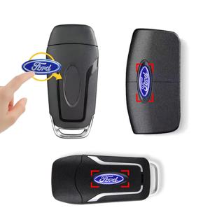 포드 포커스 레인저 피에스타 트랜짓 머스탱 몬데오 MK2 MK3 퓨전 21mm 자동차 리모컨 키 스티커 배지 엠블럼 데칼 액세서리