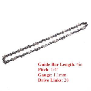 4/6/8/12인치 전기 체인톱 체인 1/4인치 피치 0.043인치 게이지 28/36/45/47/48DL 망간강 전기 체인톱 부품용