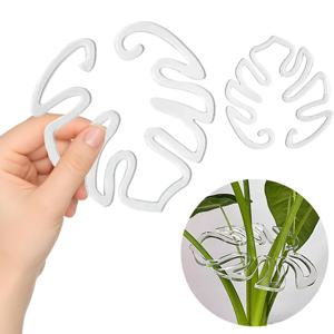 몬스테라 모양 식물 지지대 쉬운 설치 장식용 식물 스탠드 잎 모양 식물 폴 튼튼한 합금 지지대 정원용