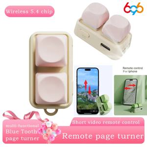 새로운 키패드 듀얼 버튼 전자책 페이지 넘김기 태블릿 모바일폰 블루투스 리모컨 짧은 동영상 슬라이드 안드로이드/IOS용