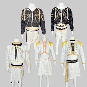 2025 인기 걸그룹 신작 애니메이션 영화 블랙 골드 코스프레 의상 3D 프린트 코스프레 슈트 옷 의상