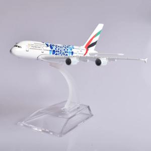제이슨 투투 에미레이트 항공 에어버스 A380 항공기 다이캐스트 금속 1/400 스케일 미니어처 비행기 모델 드롭쉬핑