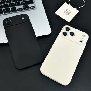 사각형 캔디 무광 폰 케이스 (애플 아이폰 17 Pro Max, 17 Air, 16, 15, 14 Plus, 13, 12 mini, 11 Pro Max 호환) 무광 소프트 커버 케이스